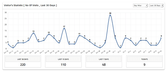 Visitors Statistics